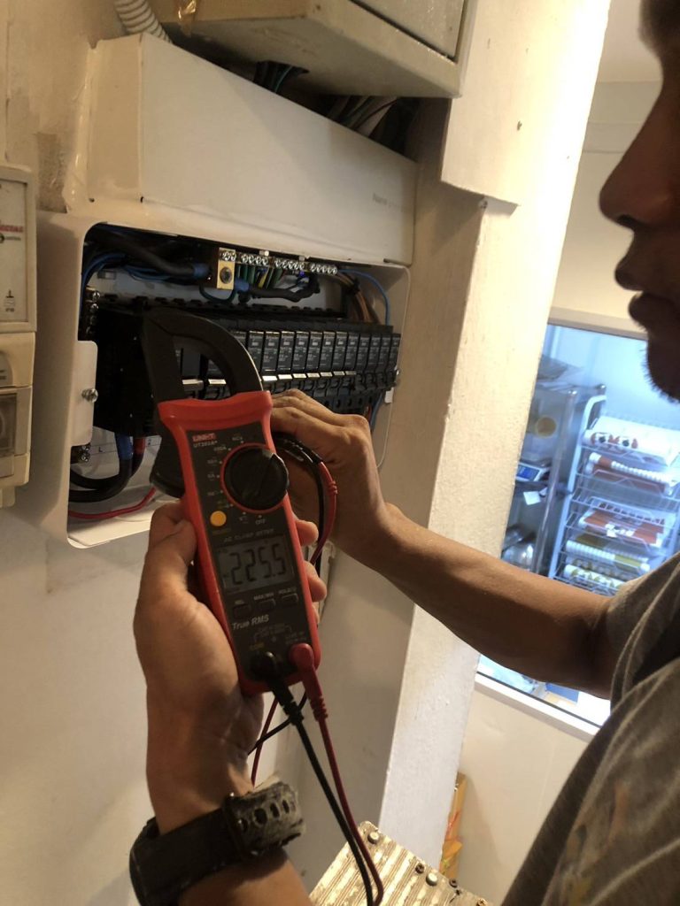 เช็กไฟหลังติดตั้ง