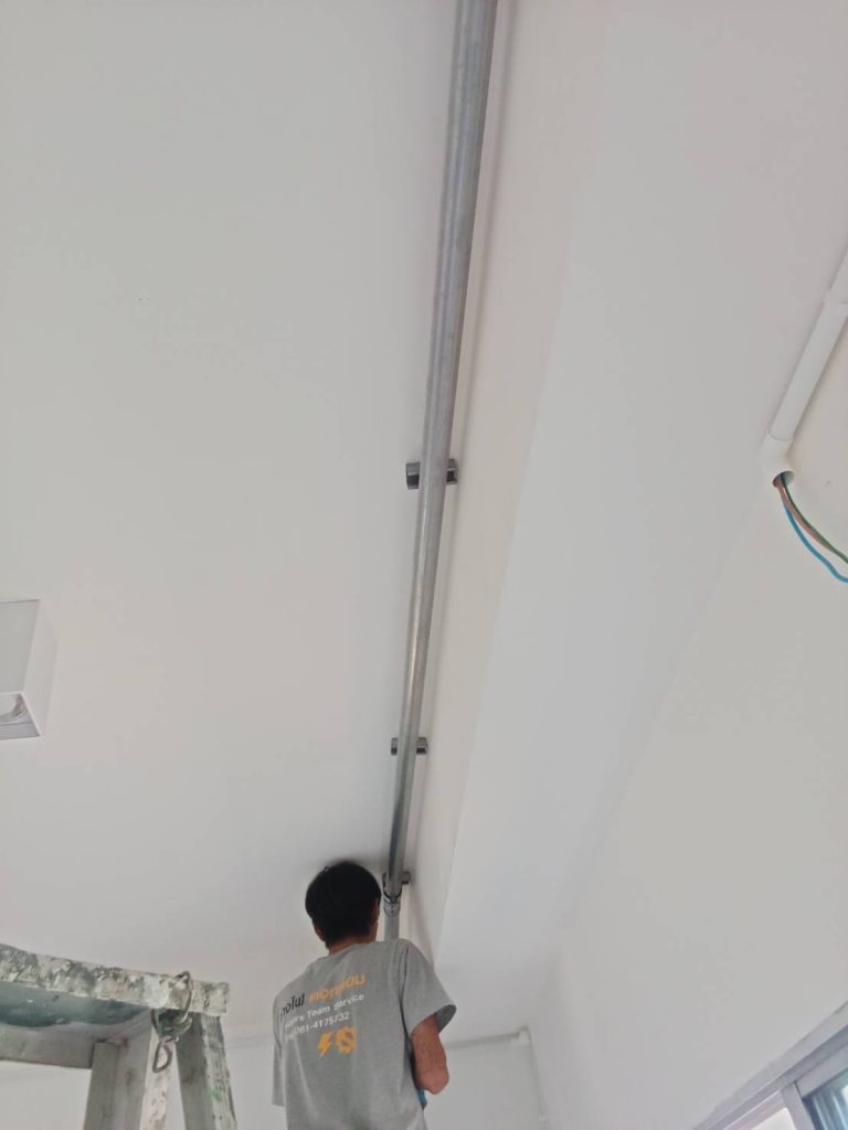 ดึงสายเมน ในท่อ emt ภายในอาคาร
