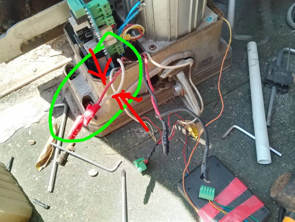 สายไฟเข้ามอเตอร์ประตูรีโมท