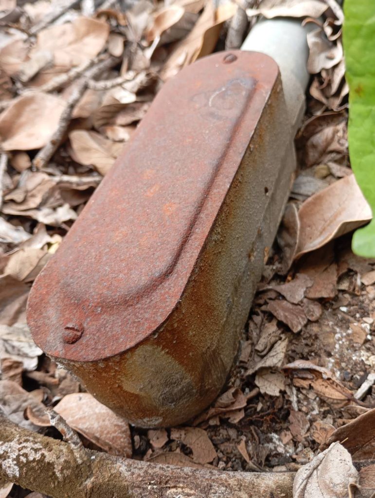 กล่องพักสายที่เป็นสนิม