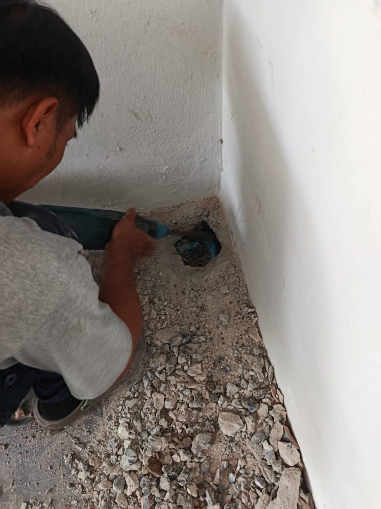 เจาะฝังแท่งกราวด์