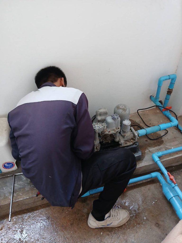 ตรวจสอบการทำงานของปั๊มน้ำ