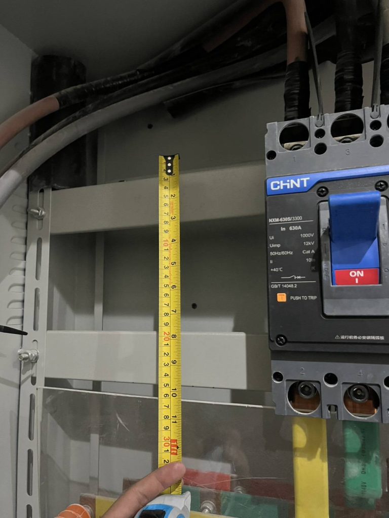 วัดระยะติดตั้งในตู้เมน