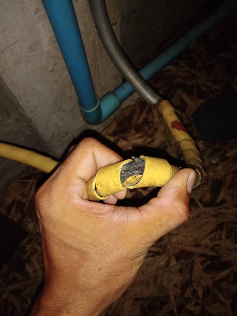 สายไฟช็อต