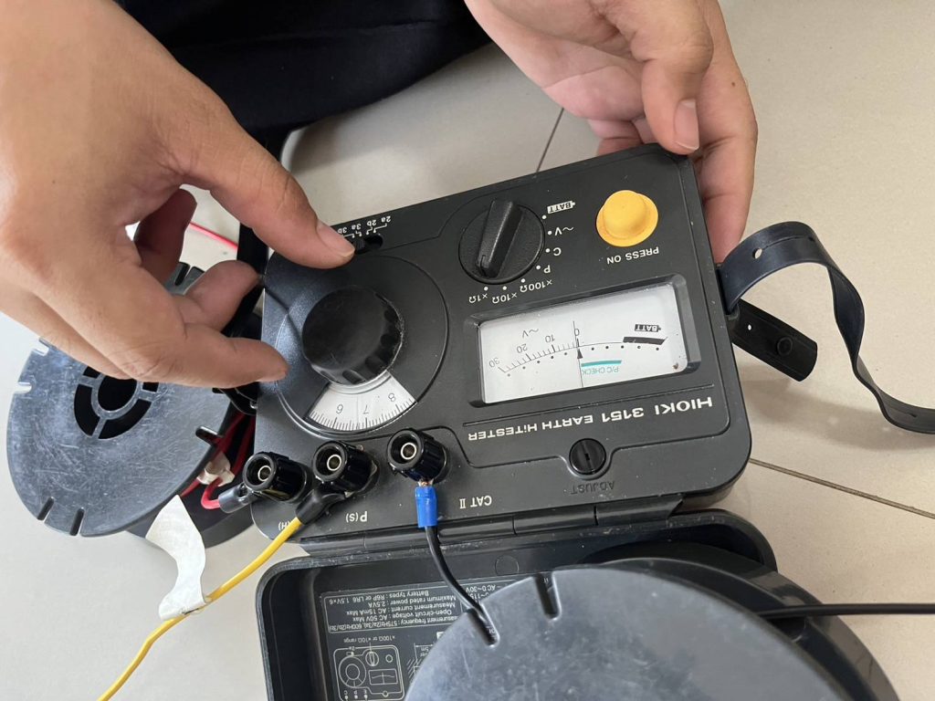 วัดค่าความต้านทานของระบบสายดิน