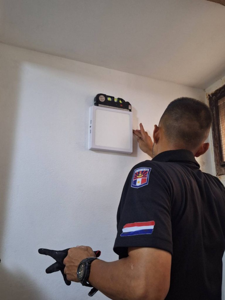 ติดตั้งโคมไฟ led