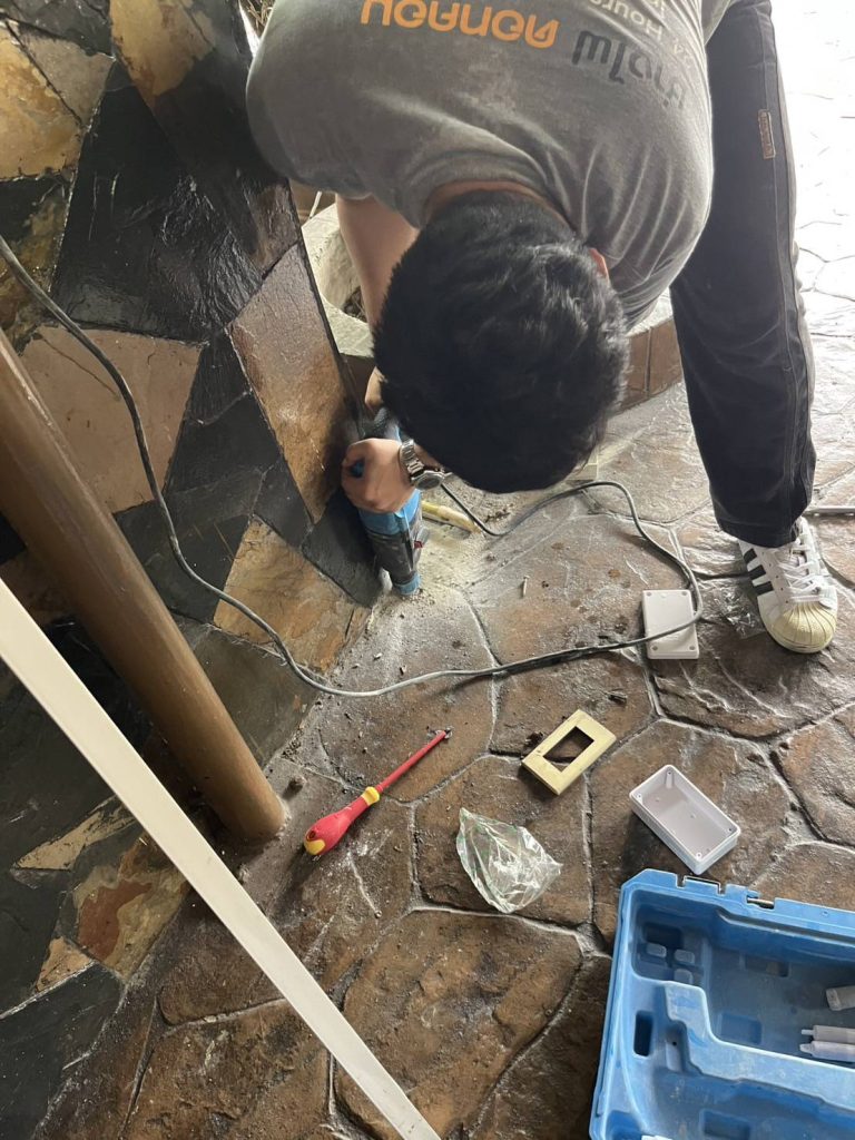 เตรียมตอกแท่งกราวด์