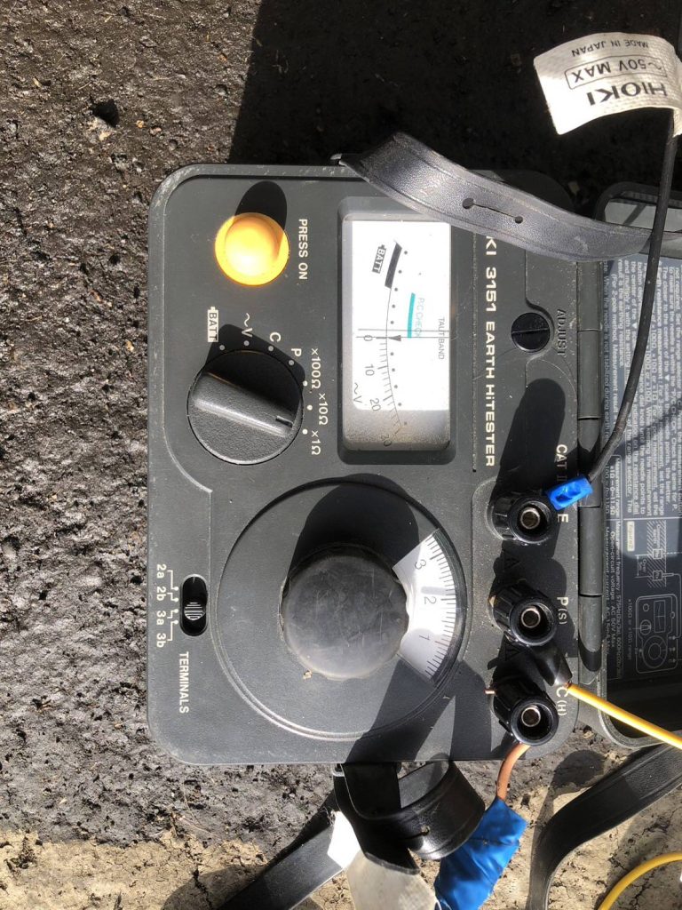 วัดค่าความต้านทานของดิน