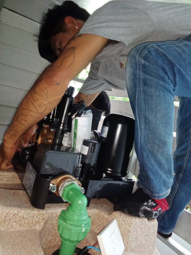 ติดตั้งปั๊มน้ำ