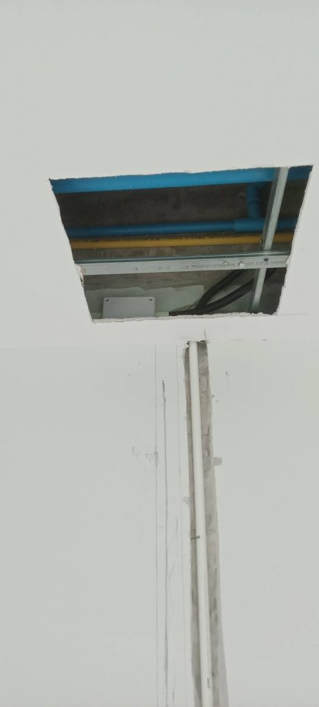 งานติดตั้งแบบฝังผนัง