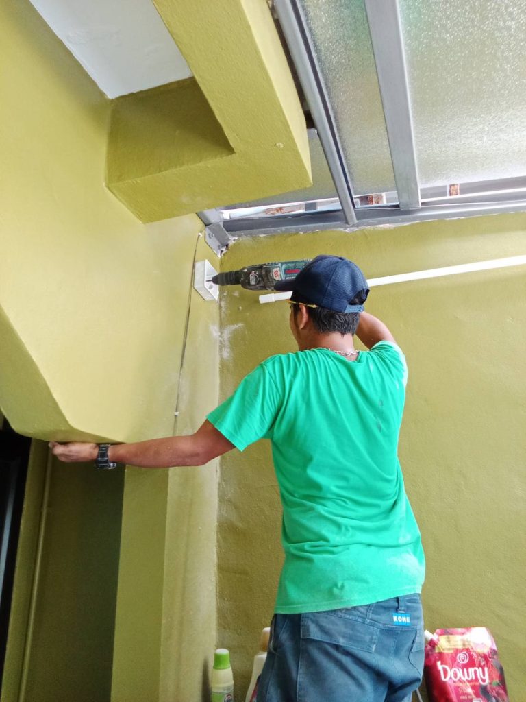 ติดตั้งกล่องพักสาย