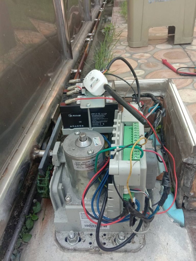 ติดตั้งมอเตอร์ประตูรีโมท