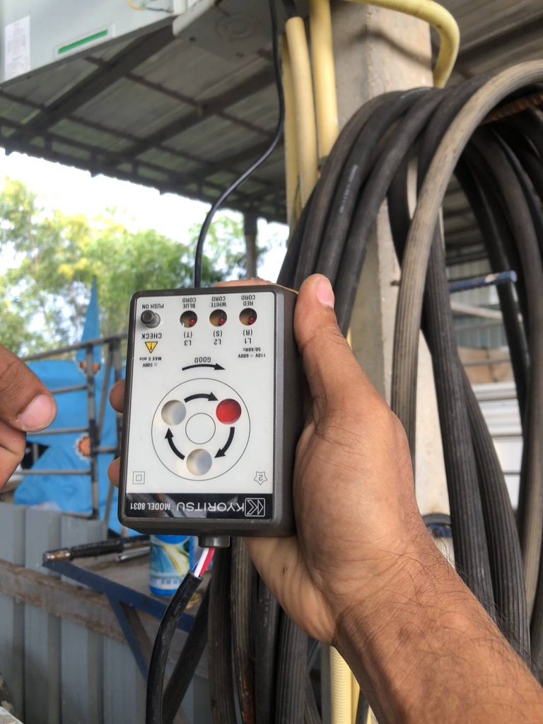 เช็กเฟสไฟฟ้าสามเฟส