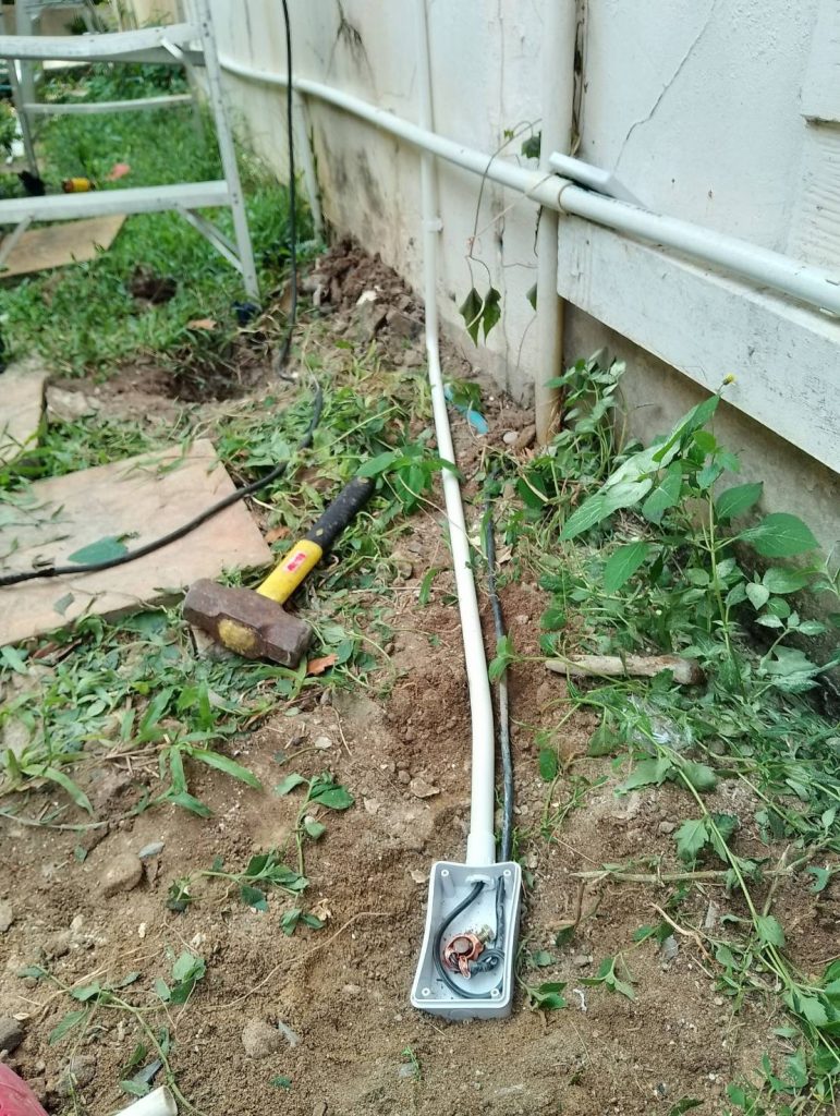 ติดตั้งสายกราวน์