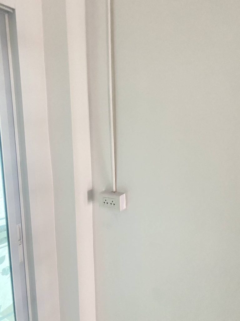 เดินสายจ่ายปลั๊ก