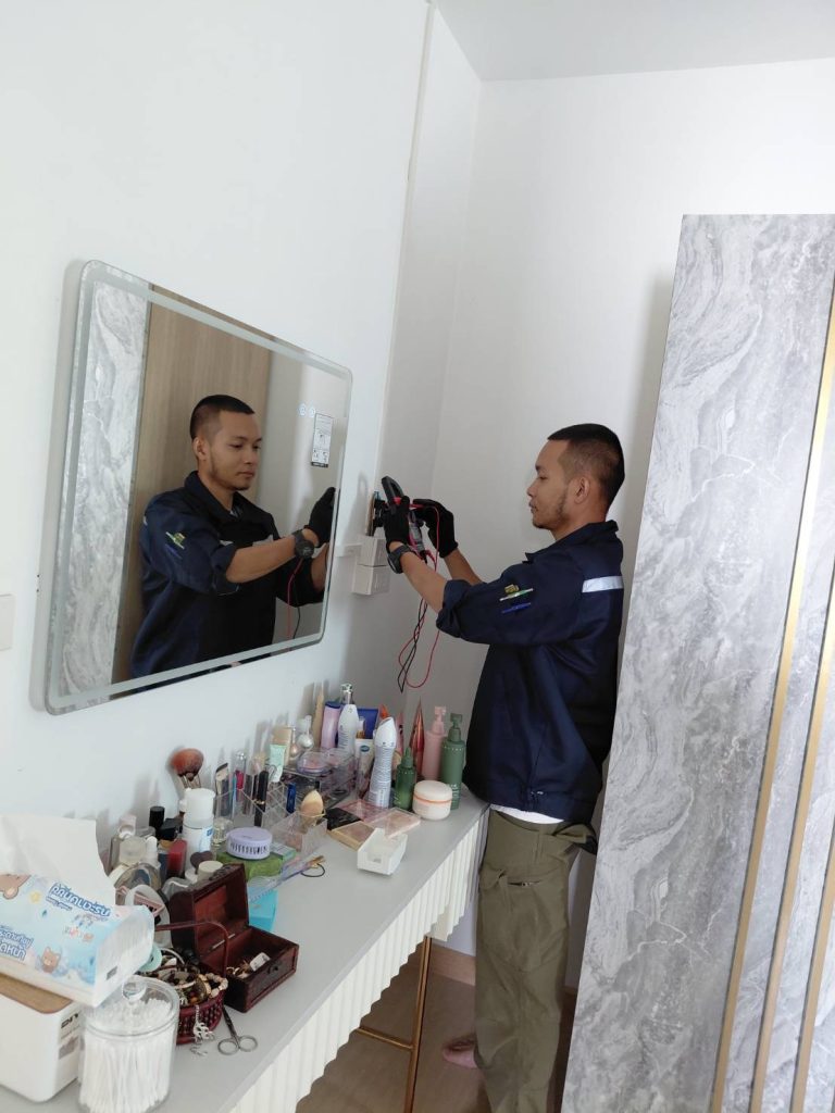 เช็กปลั๊กไฟหลังการติดตั้ง