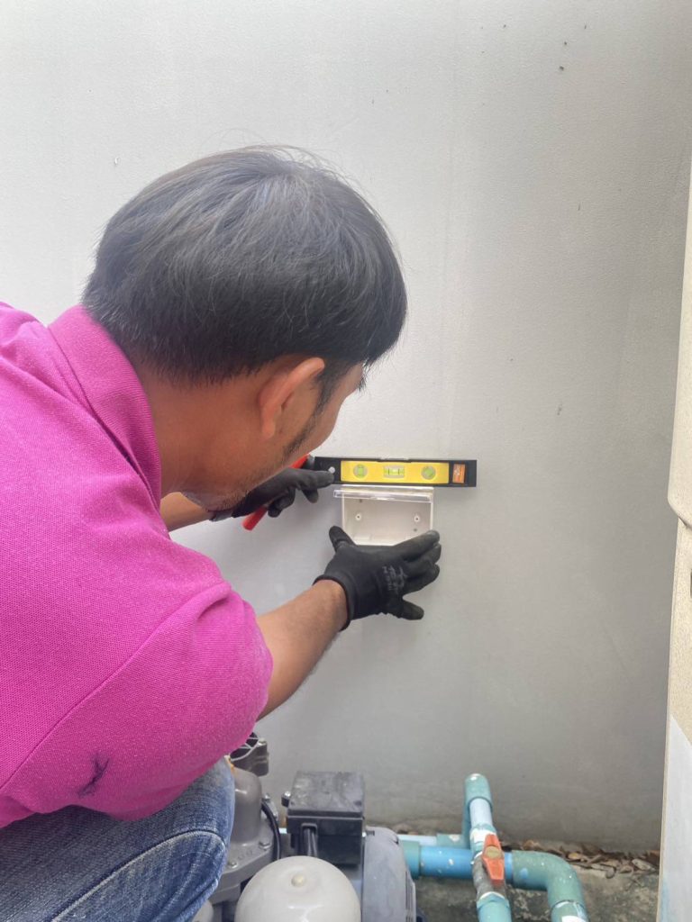 วัดระดับเตรียมติดตั้ง