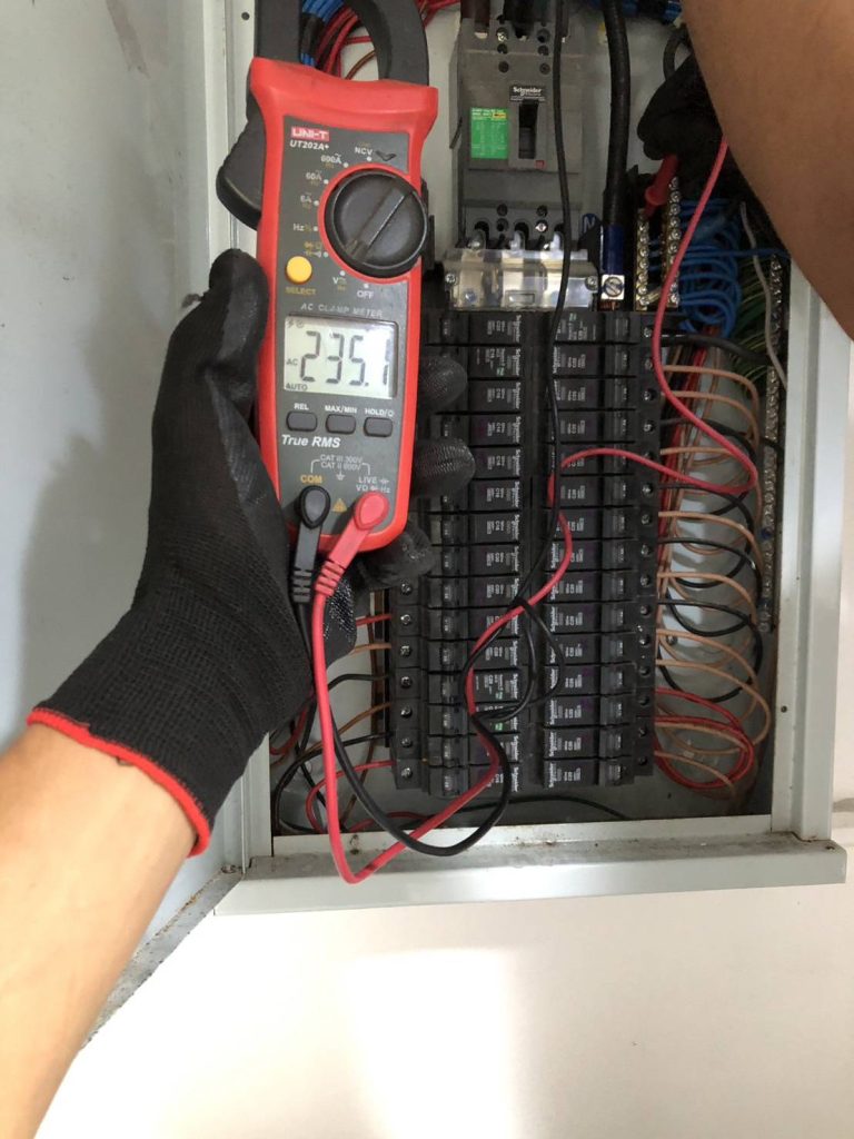 วัดกระแสตู้โหลดเซ็นเตอร์