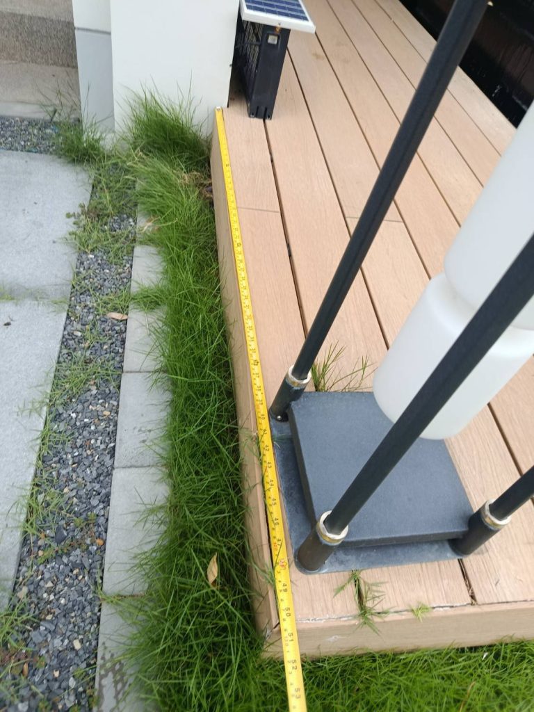 วัดระยะเตรียมติดตั้ง