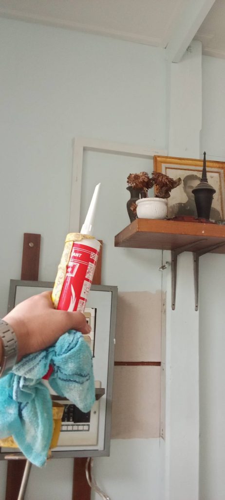 เตรียมยิงซิลิโคนเก็บงาน