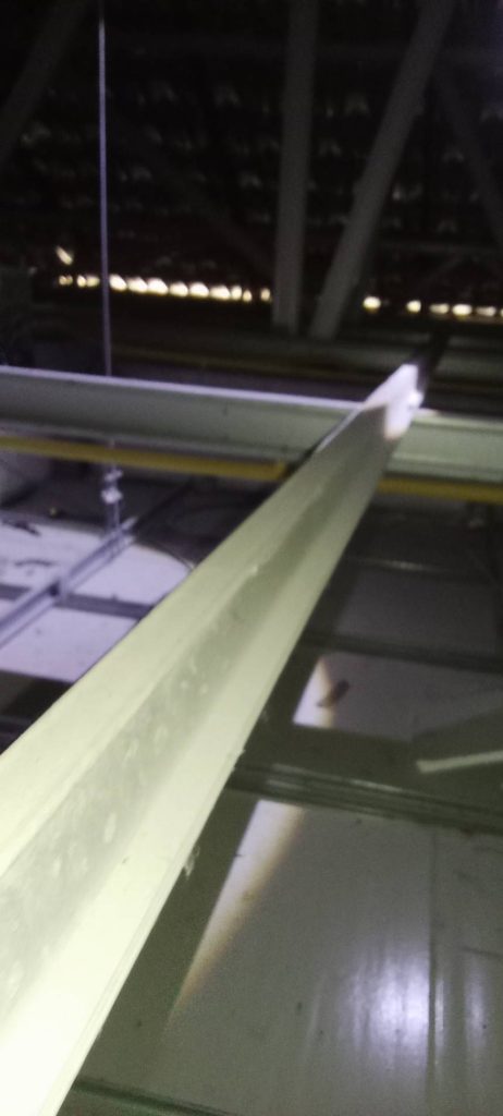 แนวท่อร้อยสายบนฝ้า