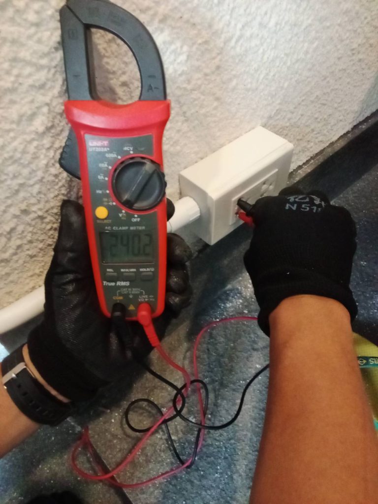 เช็กปลั๊กหลังการติดตั้ง