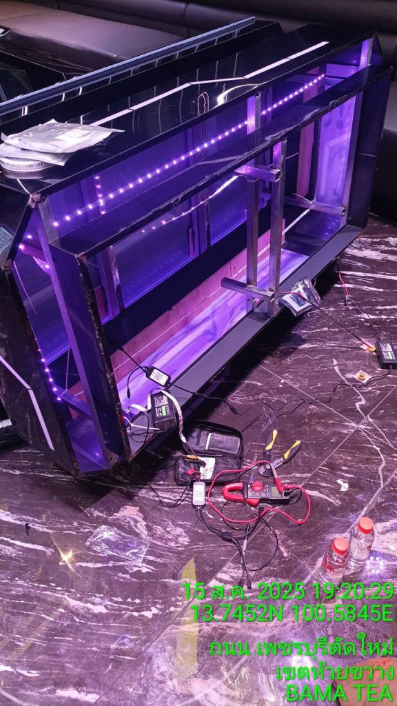 ติดตั้งไฟLEDโต๊ะ