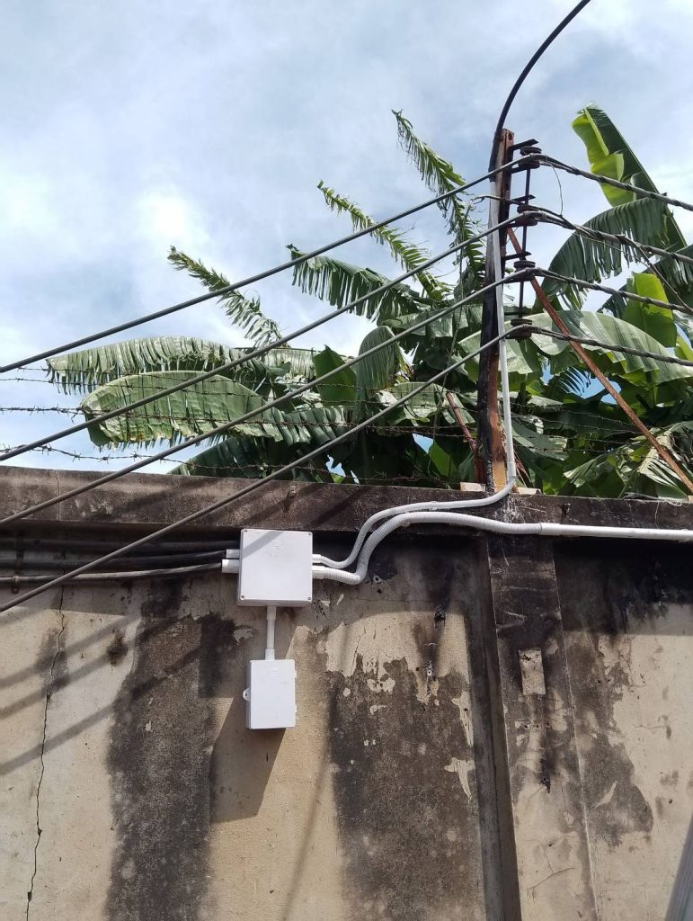 กล่องพักสายและแนวท่อสายไฟ