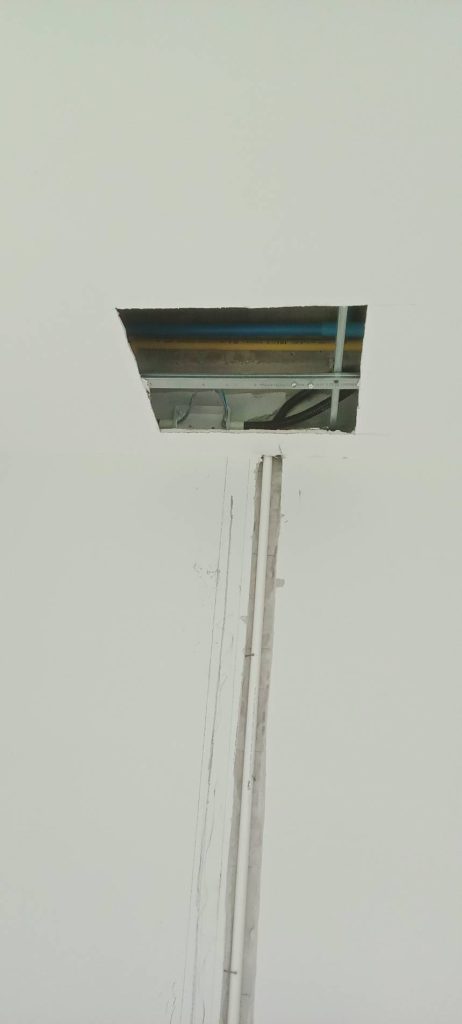 งานติดตั้งแบบฝังผนัง