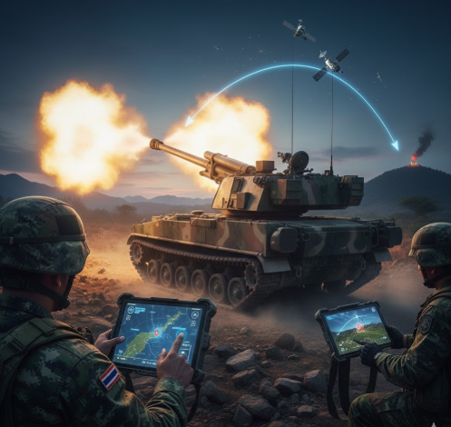 การยิงปืนใหญ่ ผ่านระบบ GPS