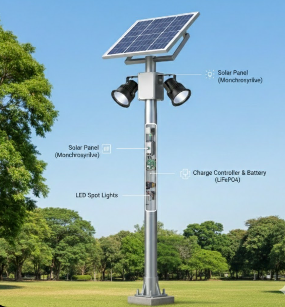 solar LED Spot Light